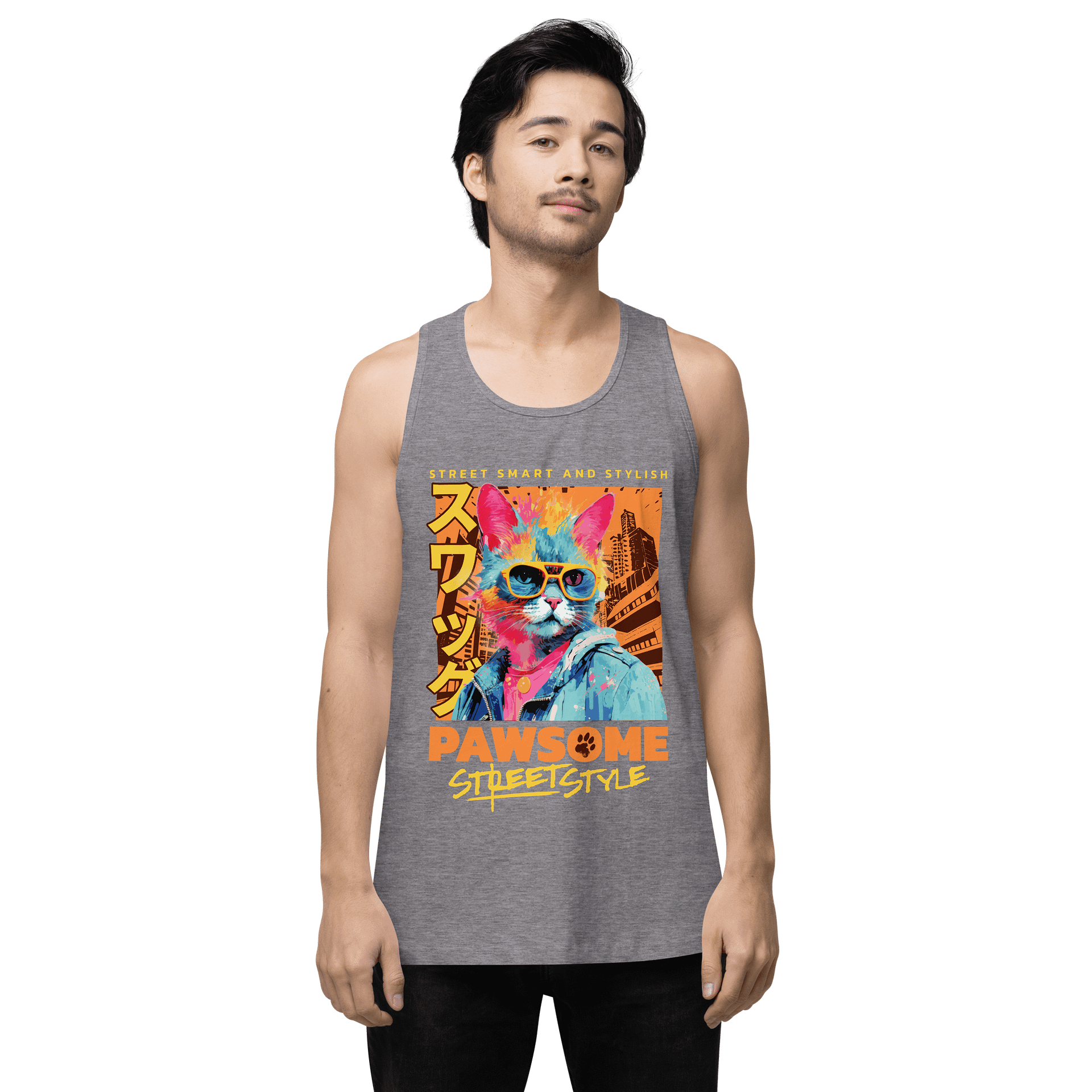 Pawsome Street Style | Cotton Heritage Premium Tank Top product image (2)
