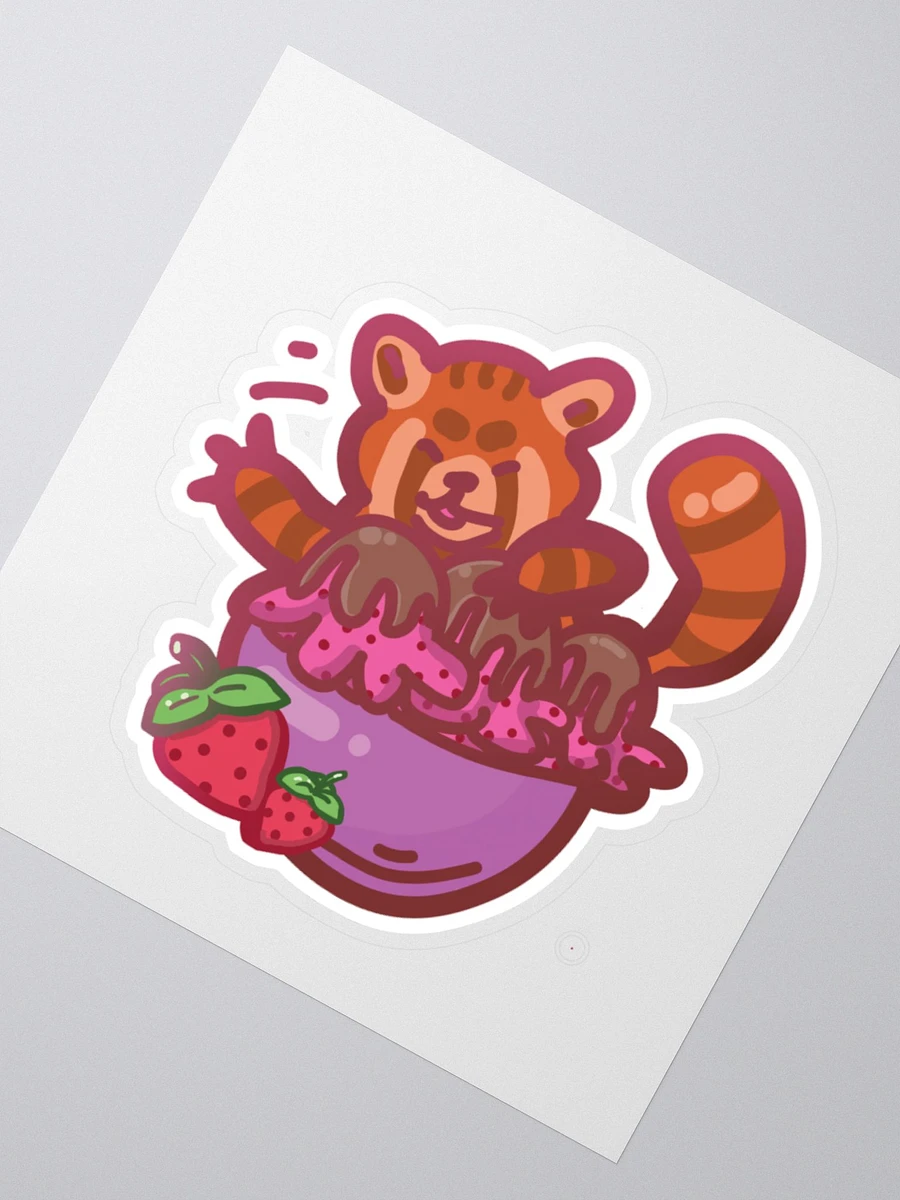Red Panda Sundae Sticker product image (2)