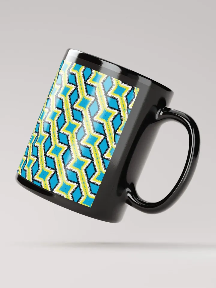 8T Sips Mosaic Black Glossy Mug product image (3)