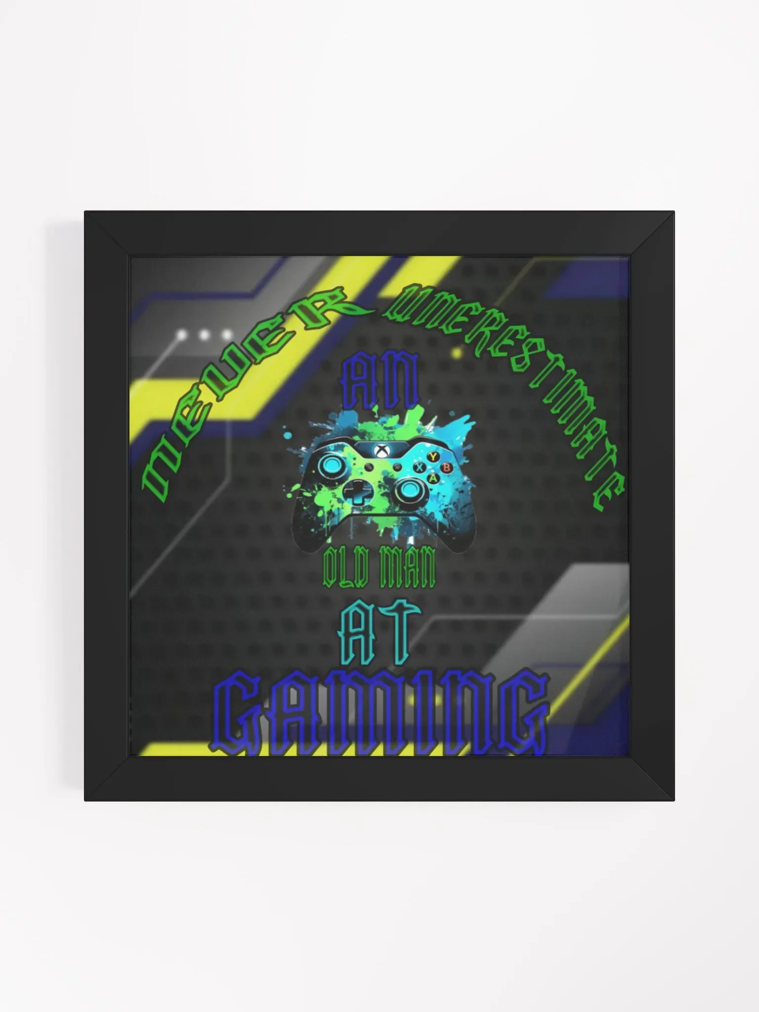 old man gaming poster product image (1)