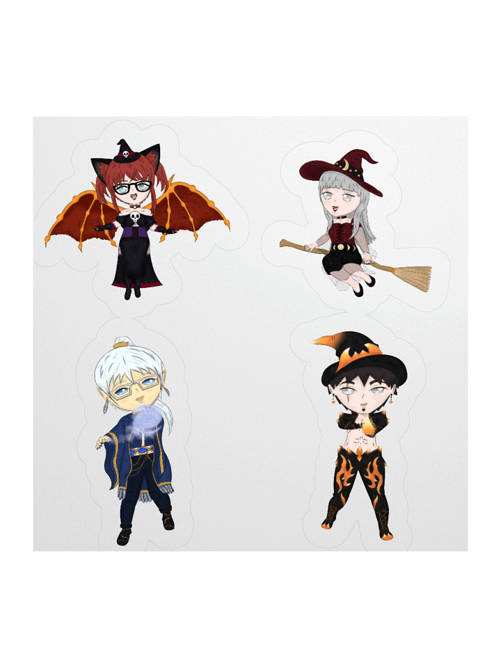 Witch Sticker Set | Choco, Kagami, Haruto, Itachi product image (1)