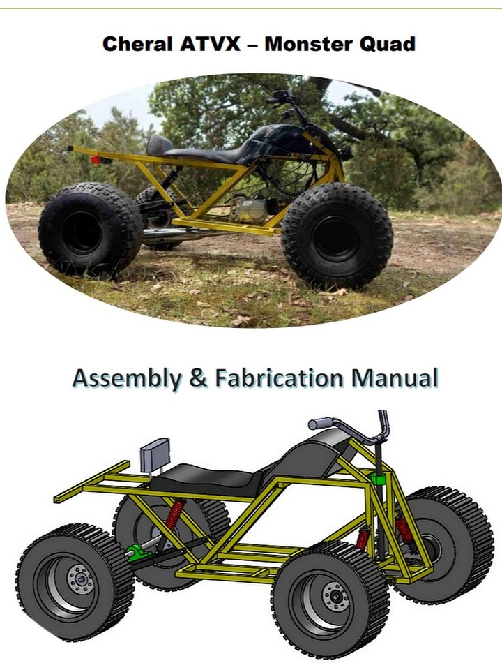 Cheral ATVX Monster Quad – Full Assembly & Fabrication Manual (PDF + 3D CAD Files) product image (1)