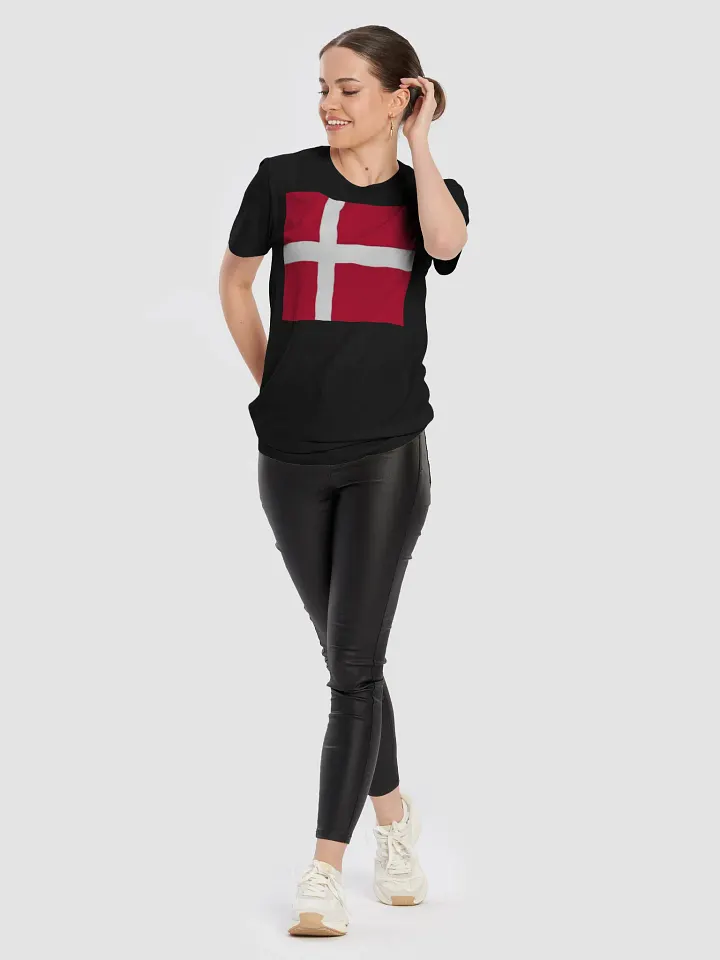 Exclusive Unisex Denmark Flag Graphic Tee by Graphic Grove - Supersoft Cotton product image (2)