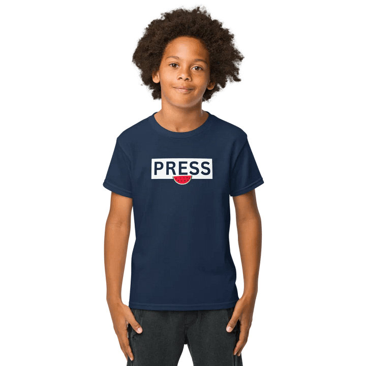 PRESS Palestine Kids T-shirt product image (1)