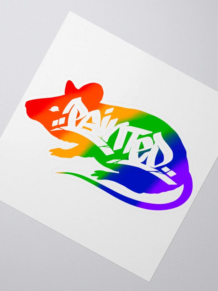 Rainbow Rat Sticker product image (2)