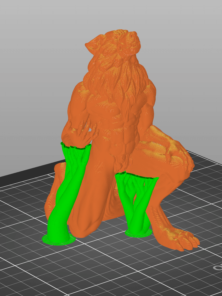 Howling Werewolf - 3D Print Files - Fabled Creatures 04 product image (5)