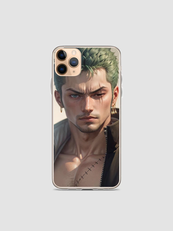 Zoro One Piece Inspired iPhone Case - Fits iPhone 7/8 to iPhone 15 Pro Max - Swordsman Design, Durable Protection product image (1)