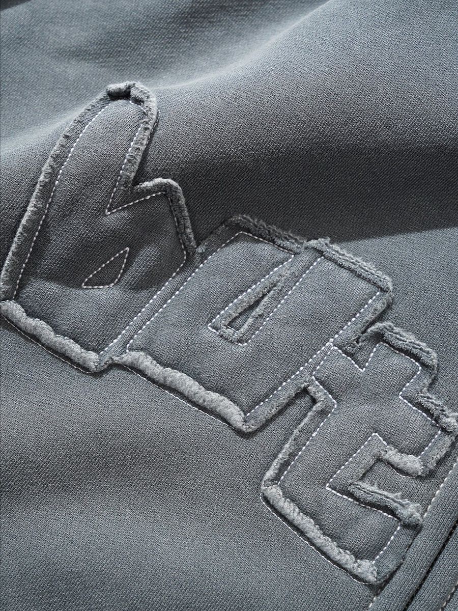 Mineral Wash Zip-Thru Hood, Charcoal product image (2)