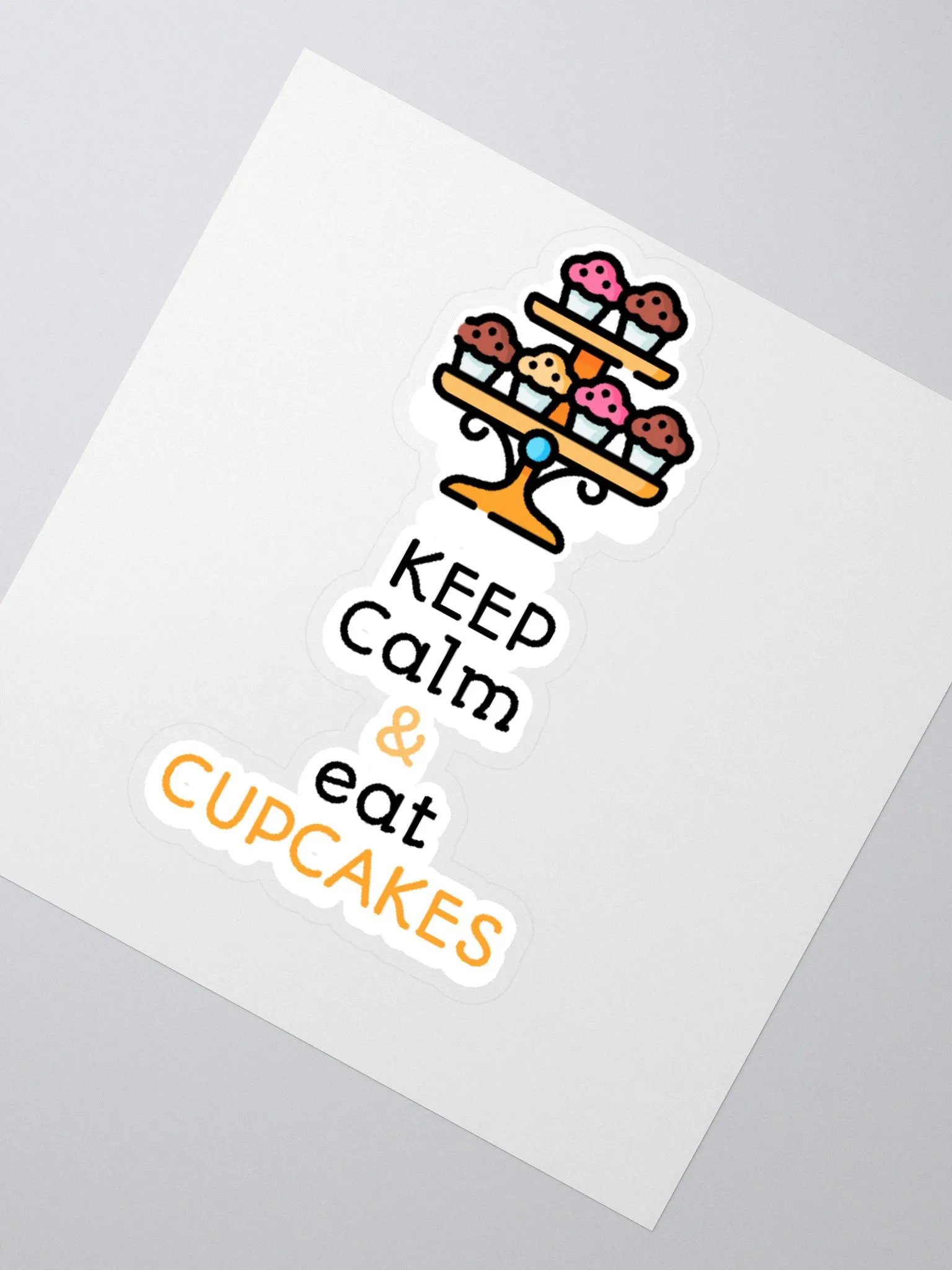Keep Calm & eat Cupcakes Stickers product image (5)