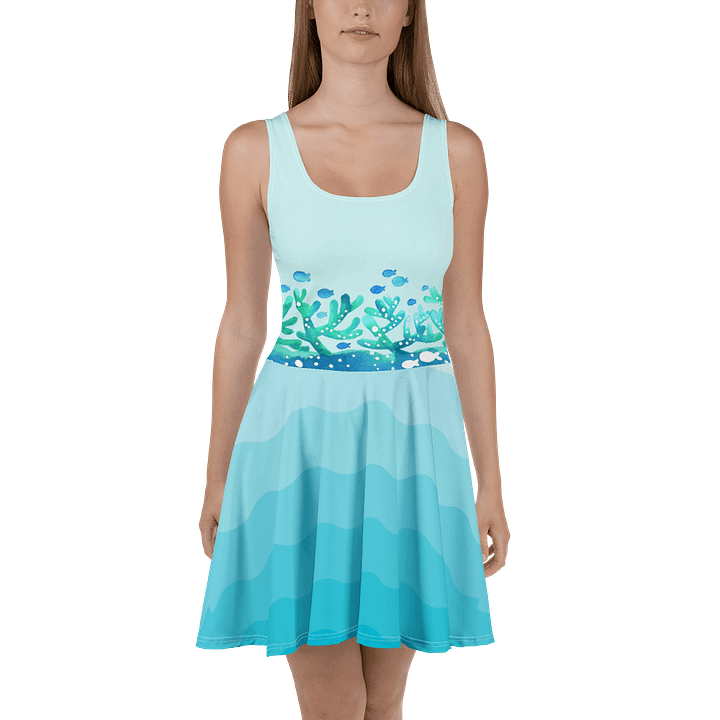 “Ocean Reef” Fit & Flare Beach/Pool Summer Dress product image (1)
