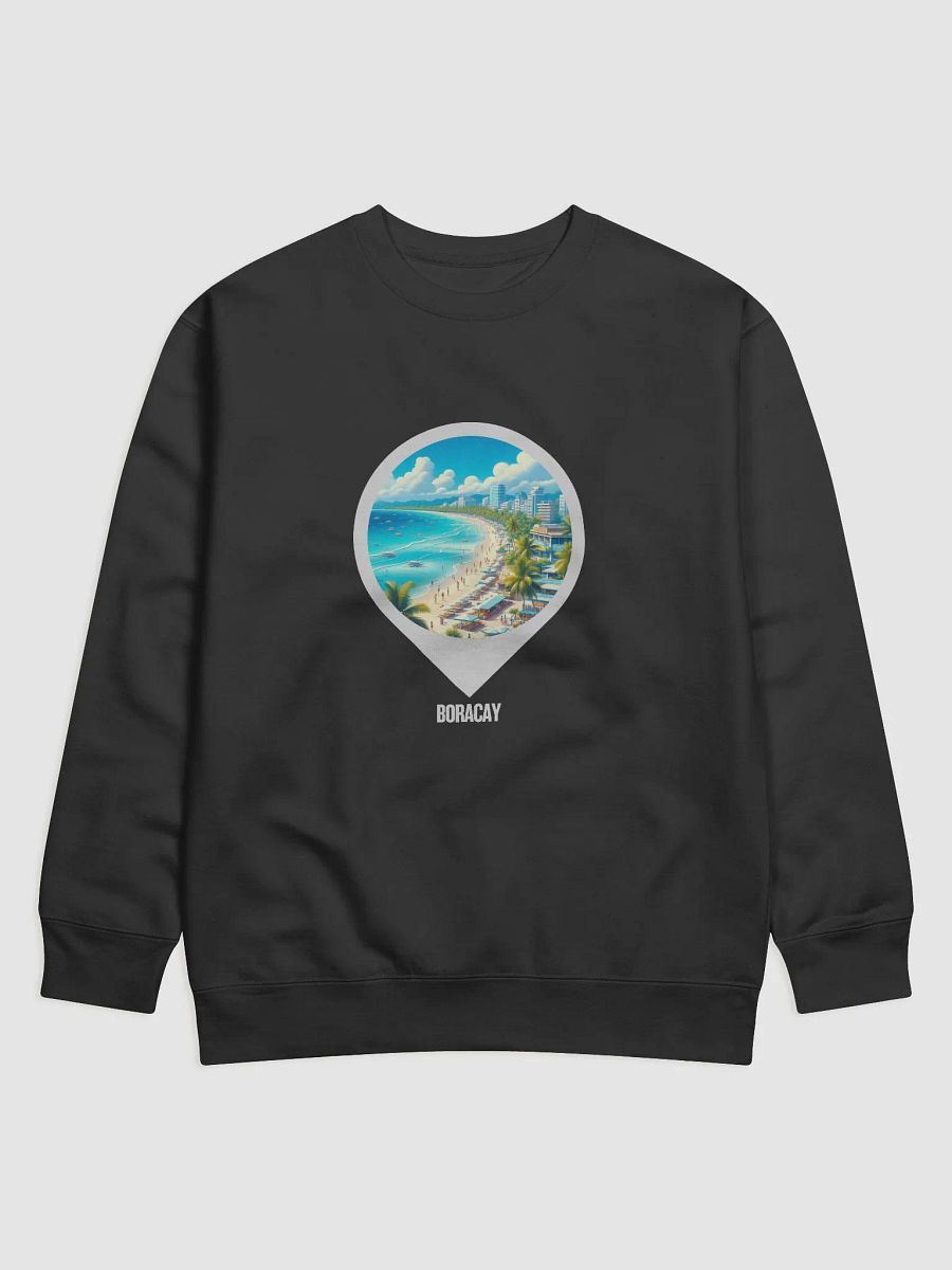 Beach Bliss Premium Sweatshirt | AI Design Bocaray Phillipine product image (1)