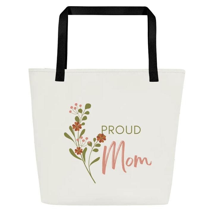 Proud Mom Floral Tote Bag product image (1)