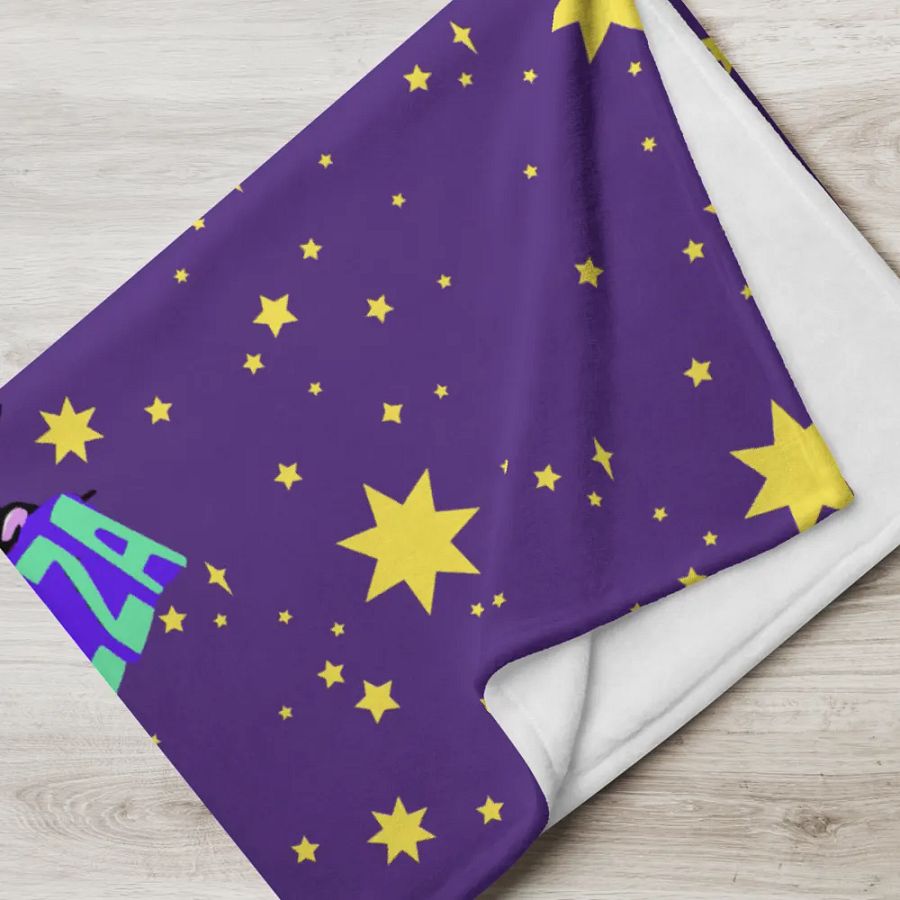 Cosmic Pizza Adventure Throw Blanket product image (3)