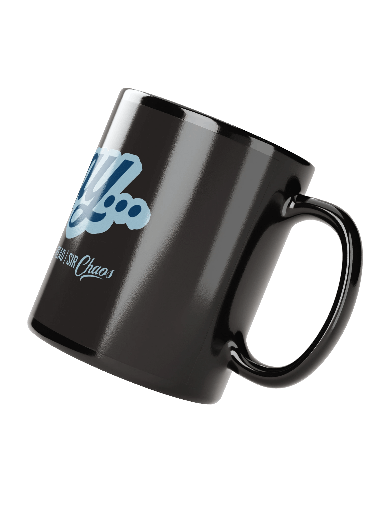 Anyway... Black Mug (blue on blue solid) product image (3)