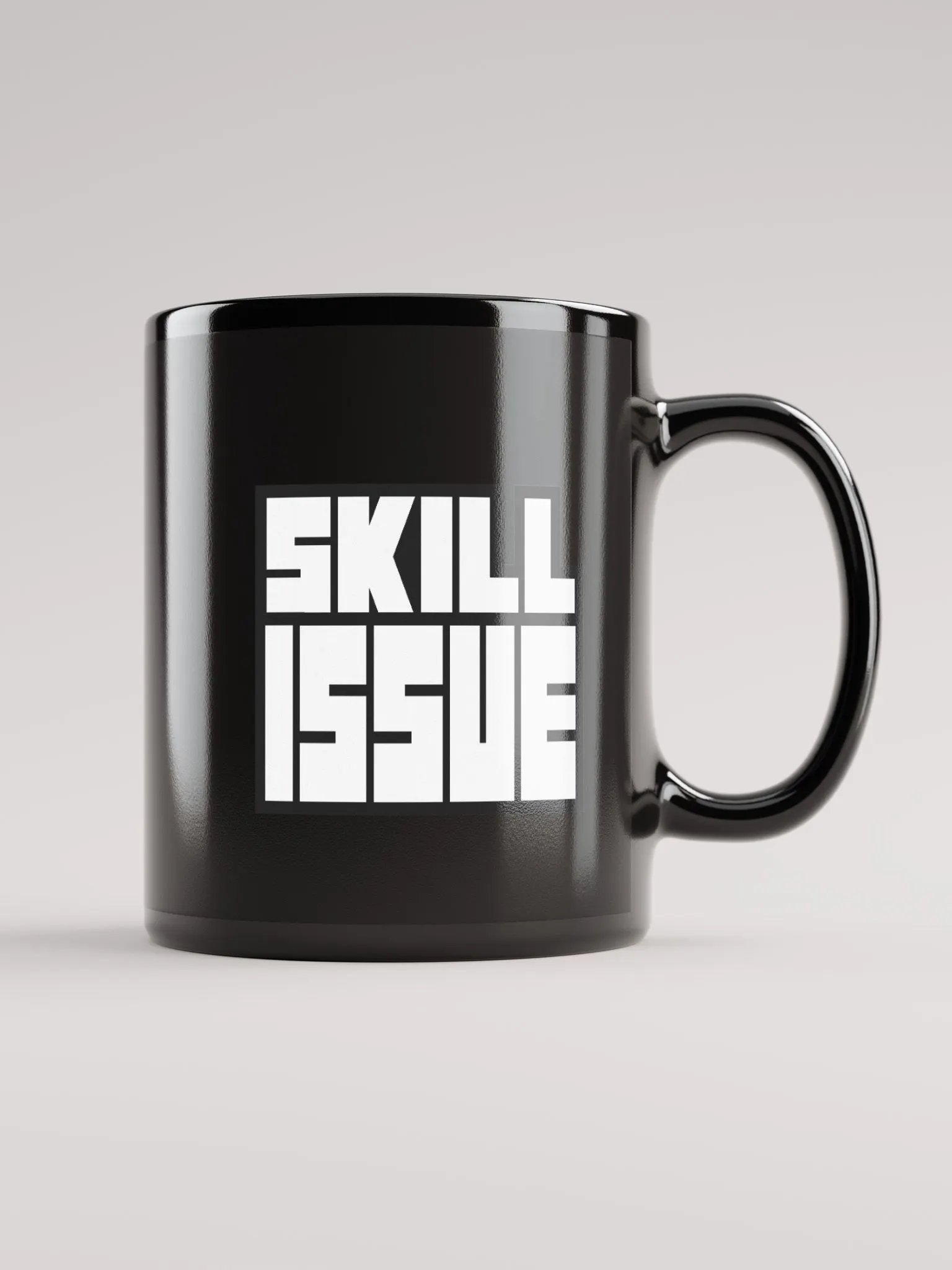 SKILL ISSUE BLACK MUG product image (1)