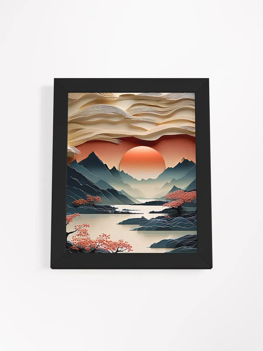 Japandi Art Sunset - Wall Art - Framed product image (3)
