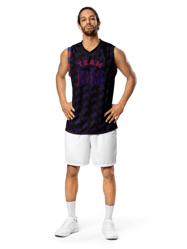 Custom HIM All-Over Basketball Jersey product image (5)