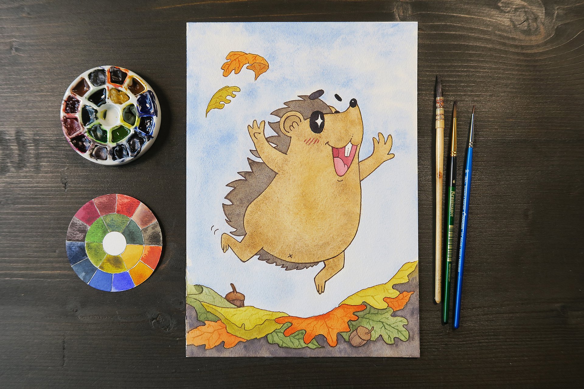 original painting : harold hedgie product image (1)