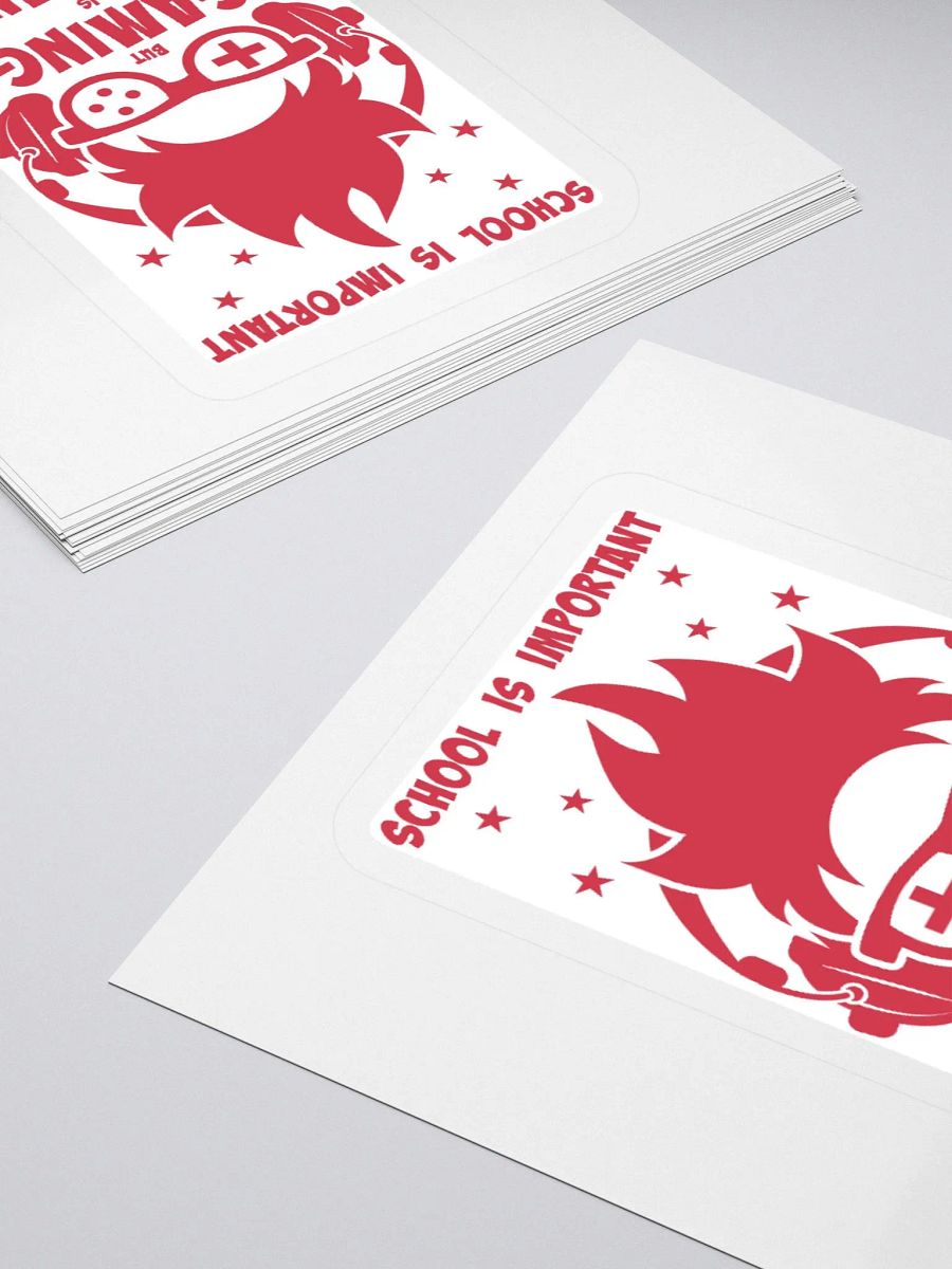 School is Important But Gaming is Importanter Sticker product image (10)
