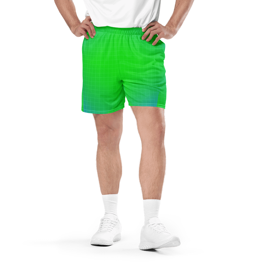 70s Neon Grid Unisex Mesh Shorts product image (1)