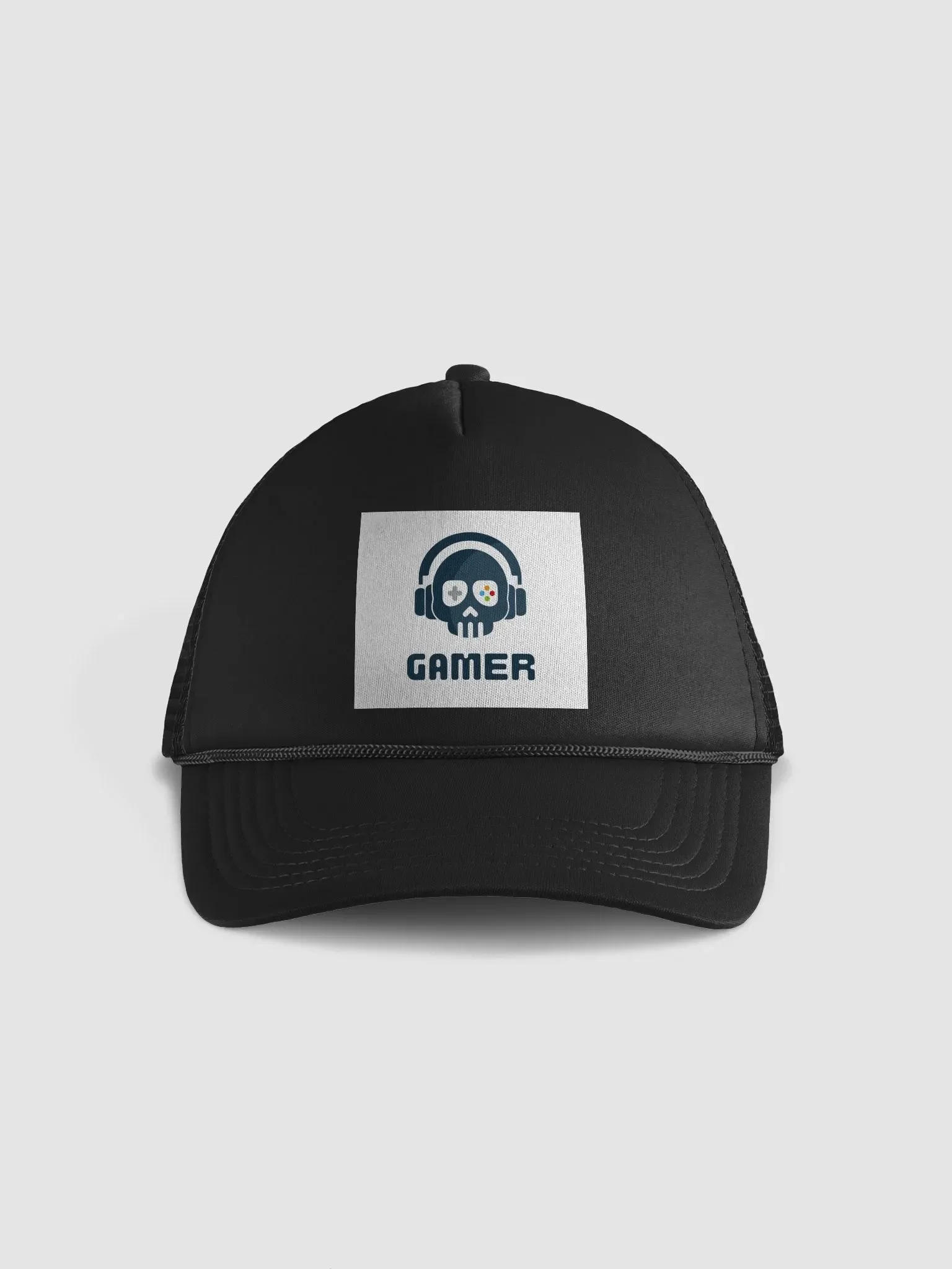 Gamer Skull Foam Trucker Hat product image (1)