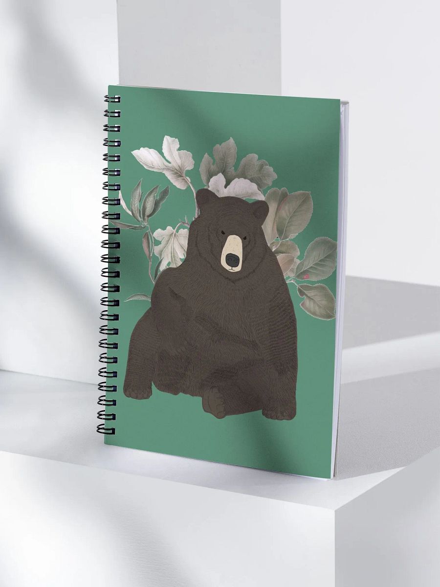 Bear with Leaves Spiral Notebook product image (4)