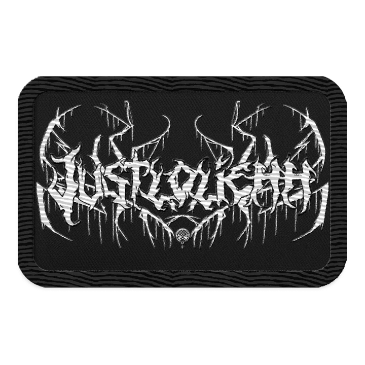 Justloliehh metal logo White PATCH product image (1)