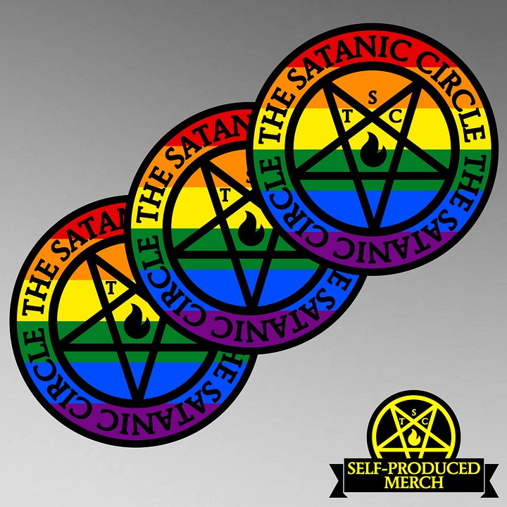 The Satanic Circle - 3 Pride Sticker Pack (5.5 in.) product image (1)