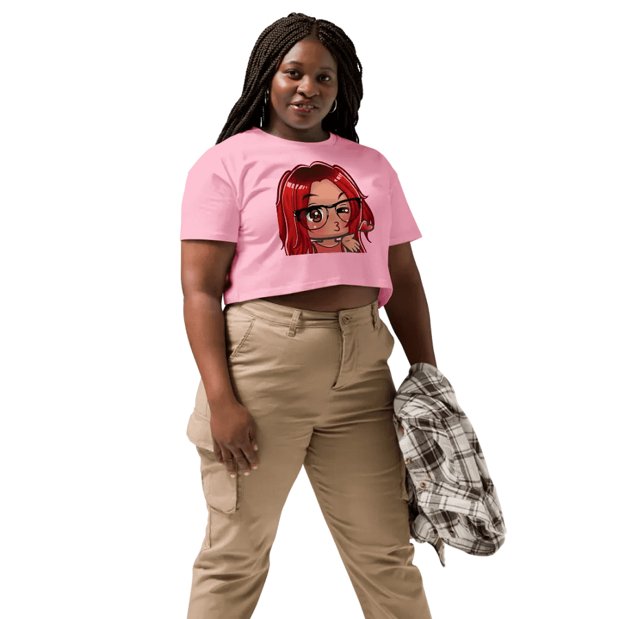 Pink Kissy Face Crop top product image (3)