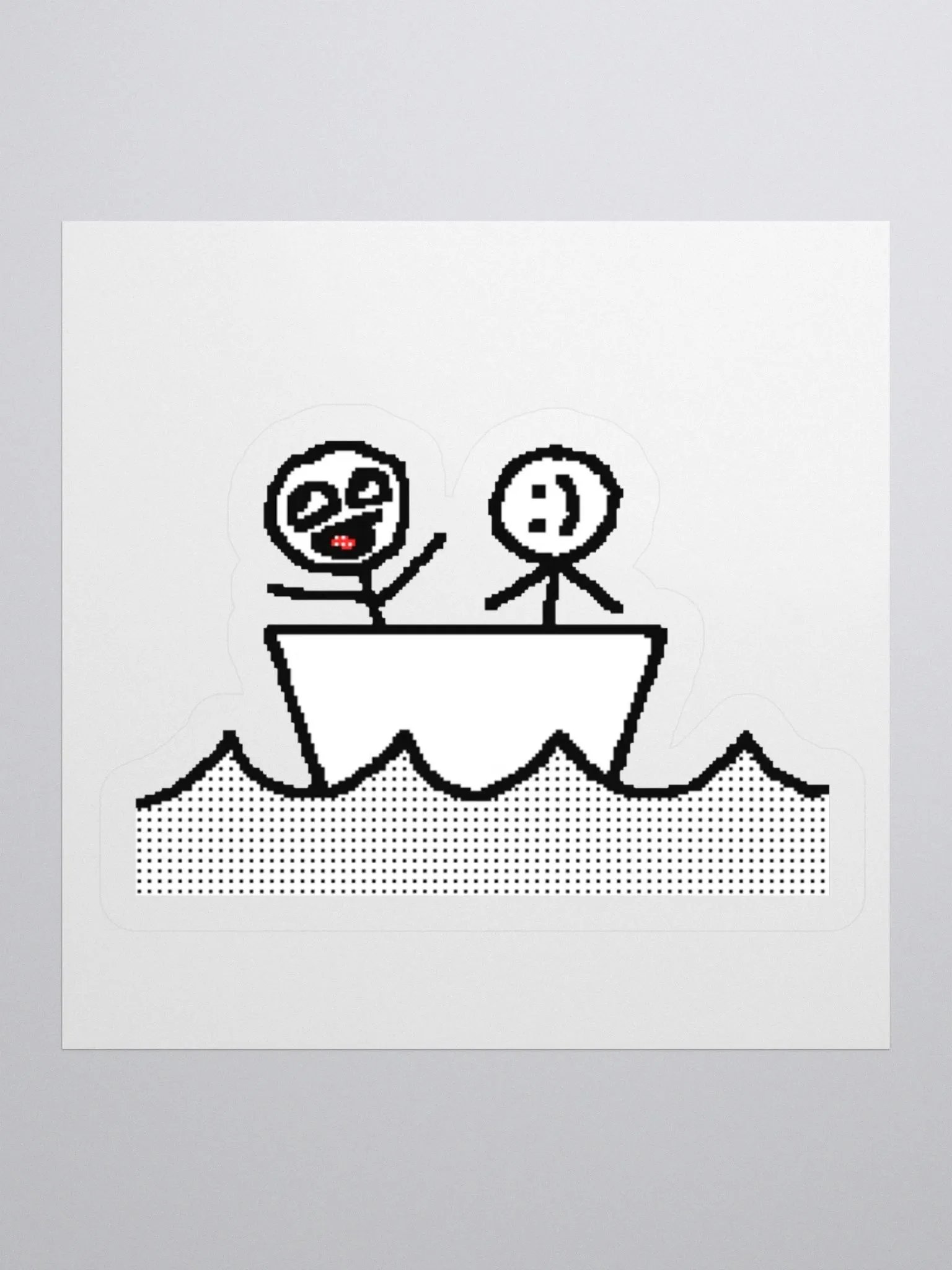 Nom Nom and Derp ON A BOAT! (STICKER) product image (4)
