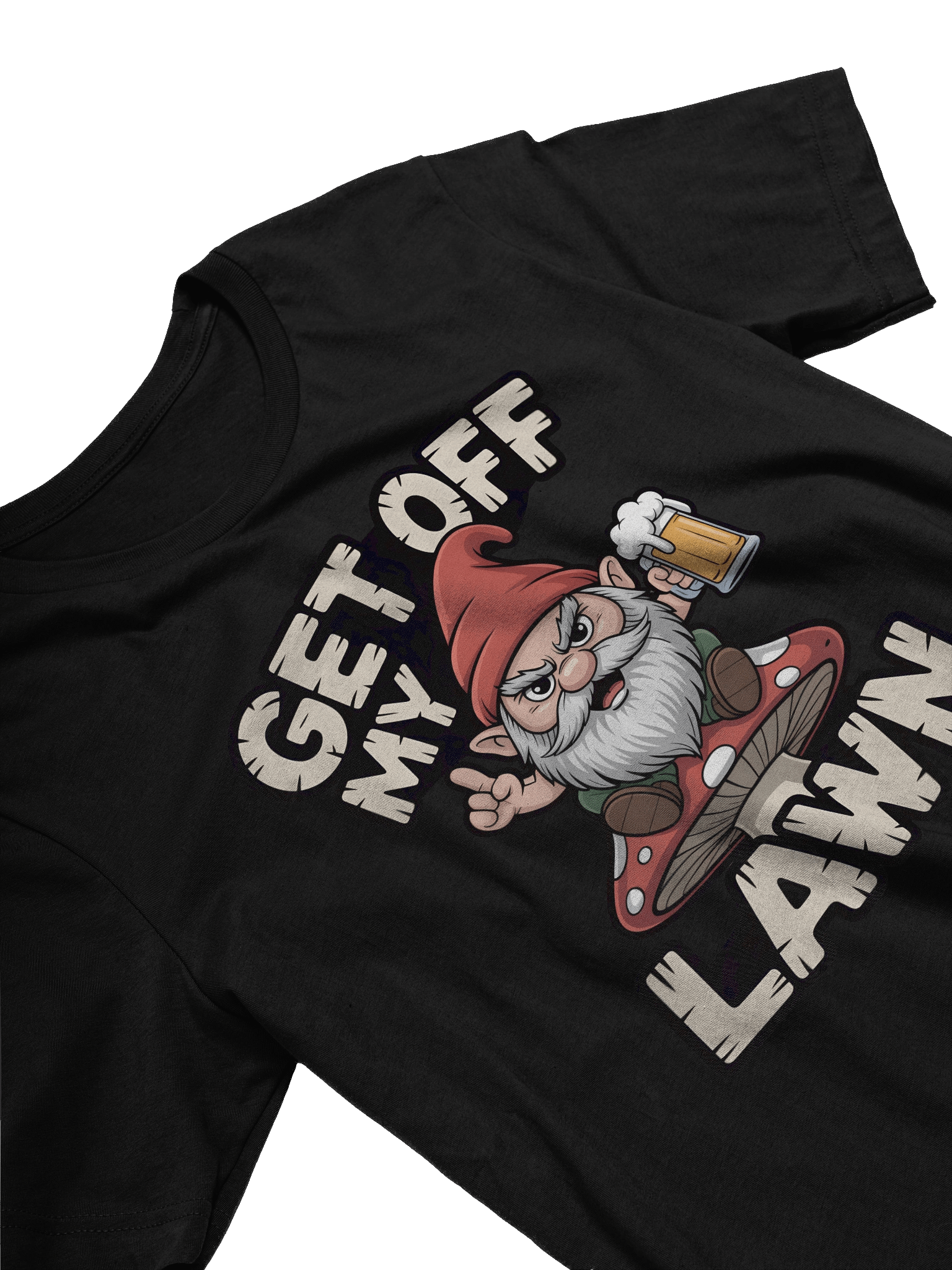 Angry Gnome 'Get Off My Lawn' T-Shirt product image (15)