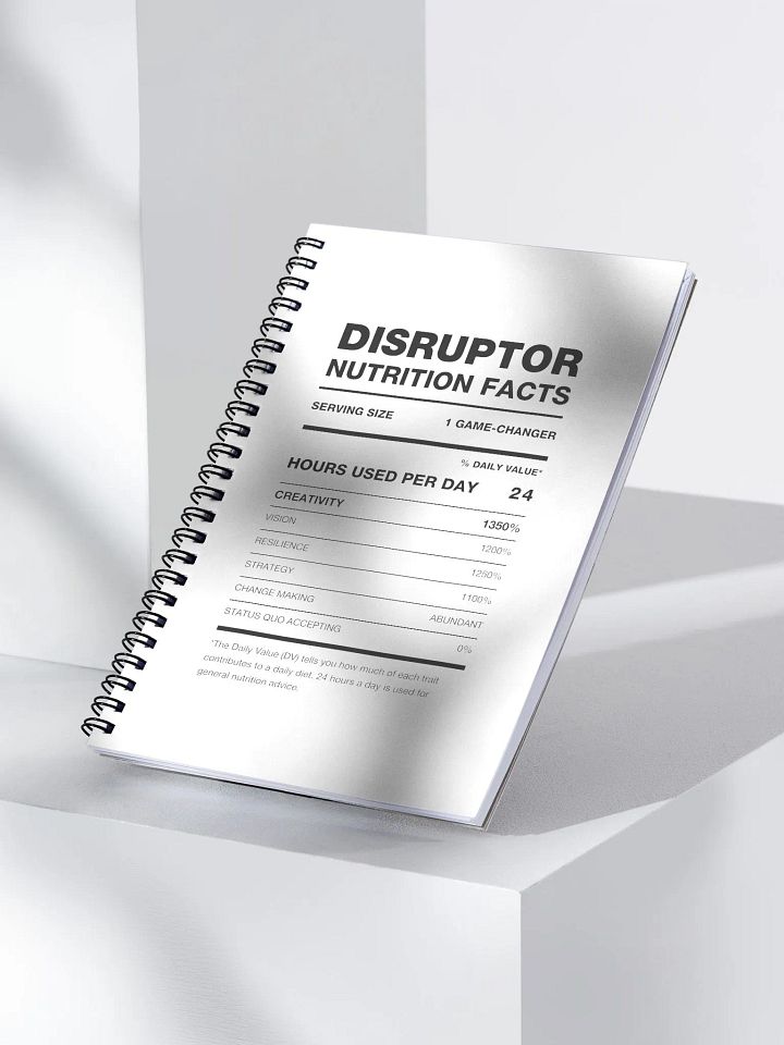 DISRUPTOR Nutrition Facts Notebook product image (1)