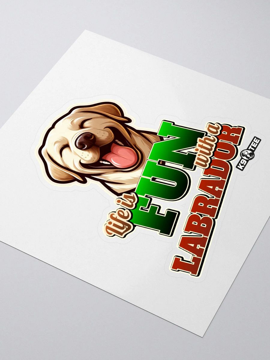 Fun Labrador Kiss Cut Stickers product image (3)