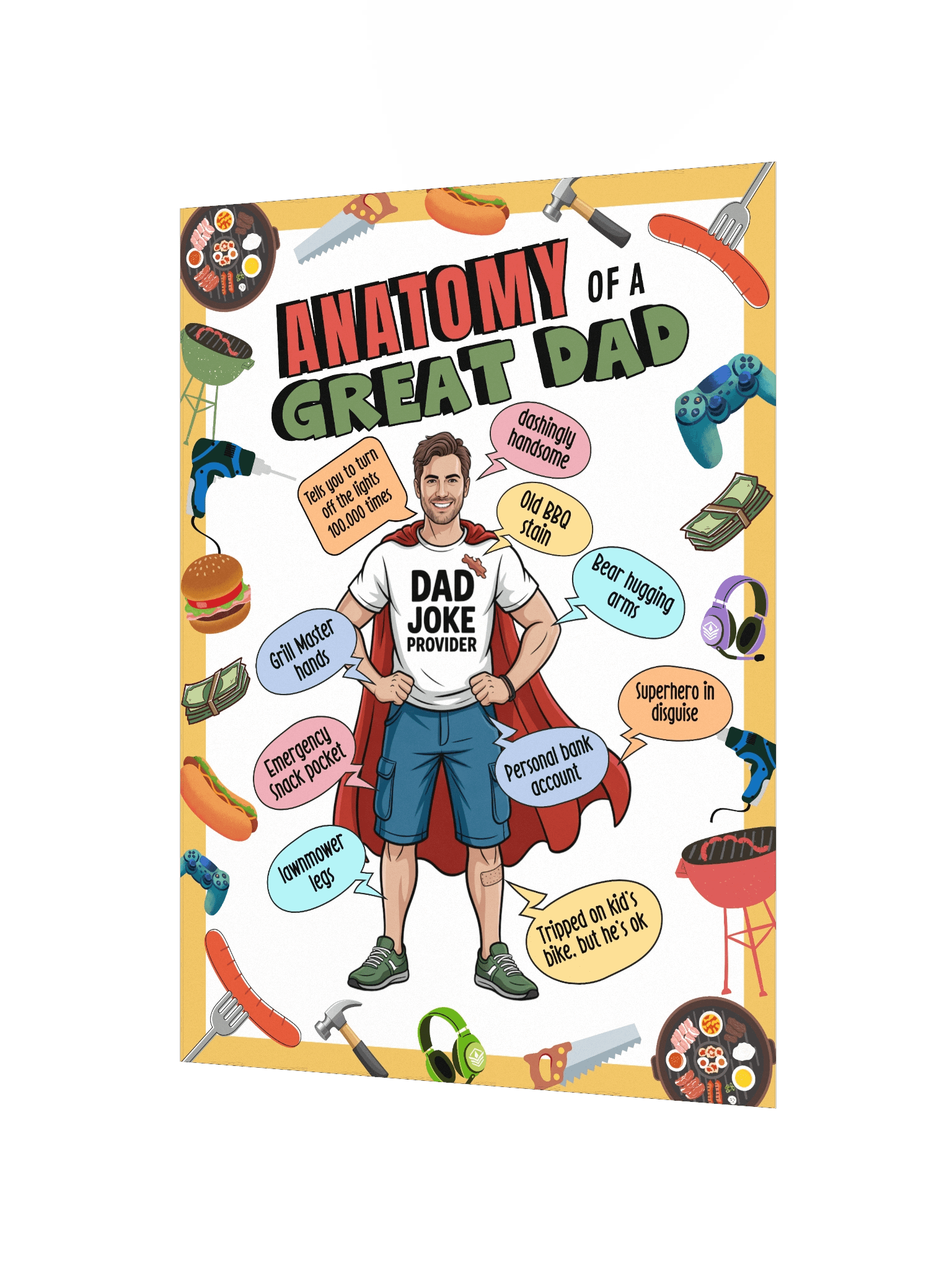 The Anatomy of a Great Dad Infographic product image (3)