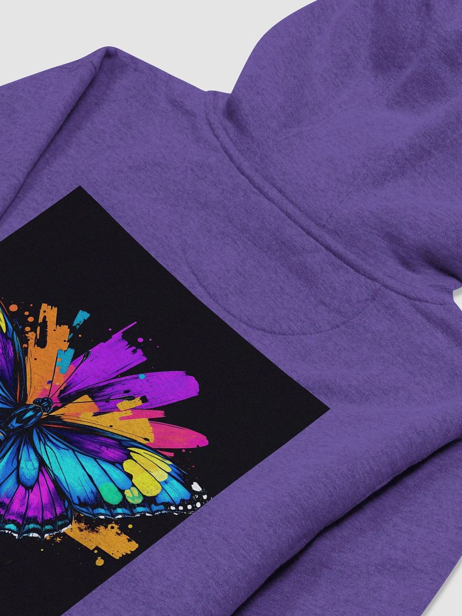 Vibrant Butterfly Splatter Hoodie- image on both sides product image (4)