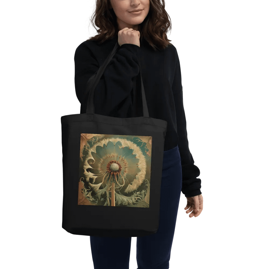Art Nouveau Dandelion Golden Seed Head Tote Bag product image (2)