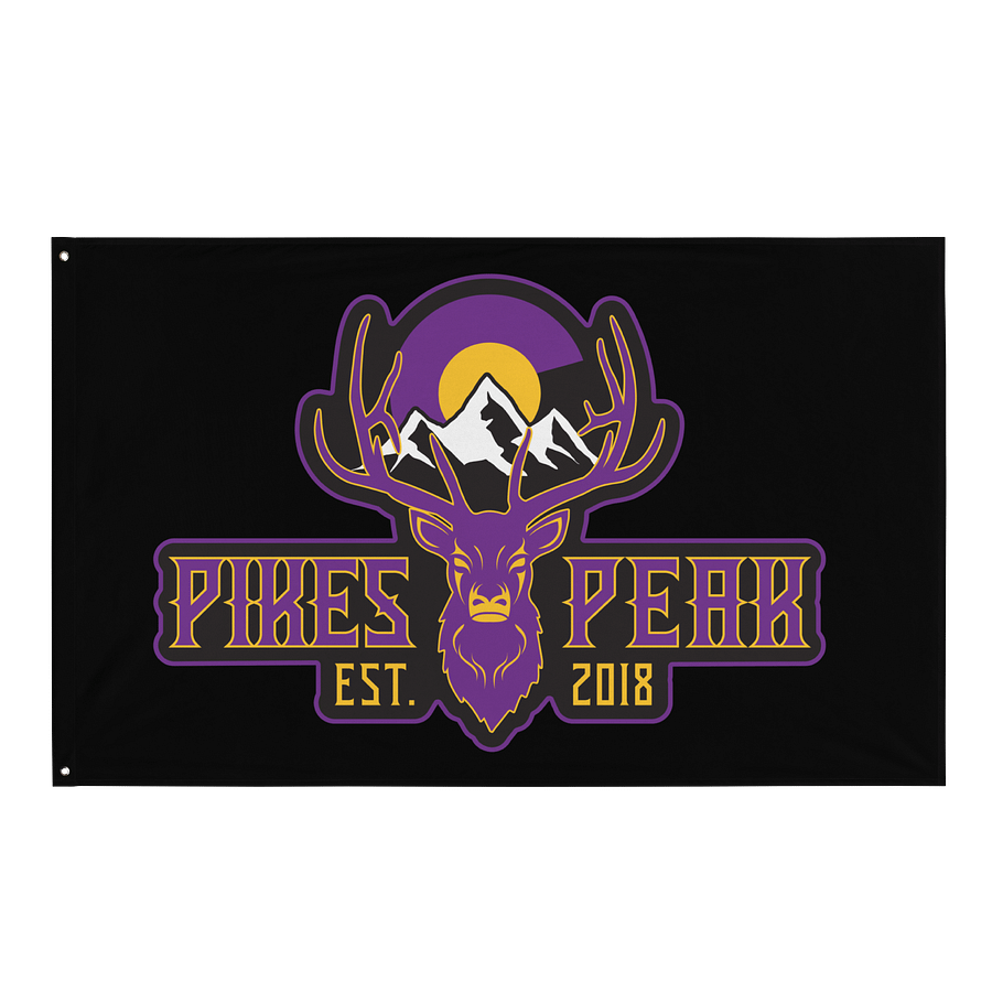Sunset Elk All-Over Flag product image (1)
