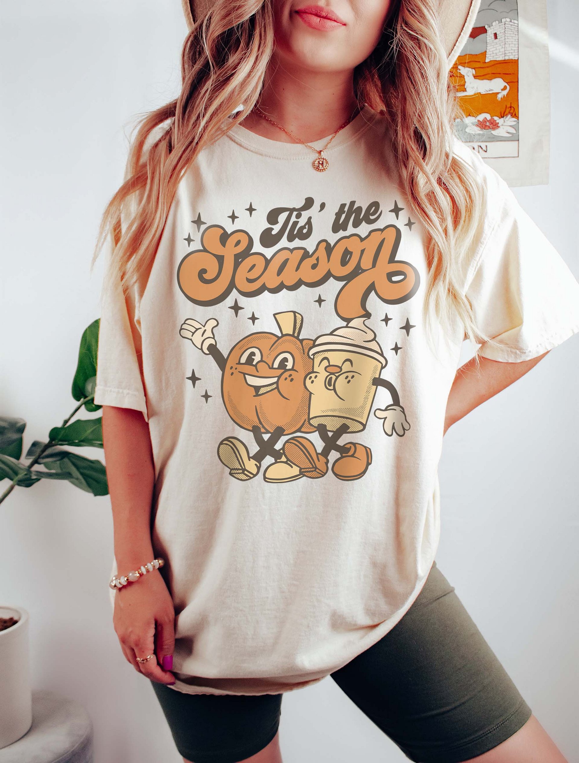 Tis the Season Pumpkin Spice Latte Y2K T-Shirt | Funny Fall and Halloween T-Shirt Design product image (10)