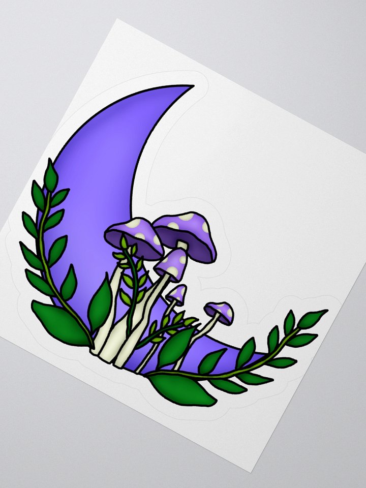 Moon & Mushrooms Sticker product image (6)