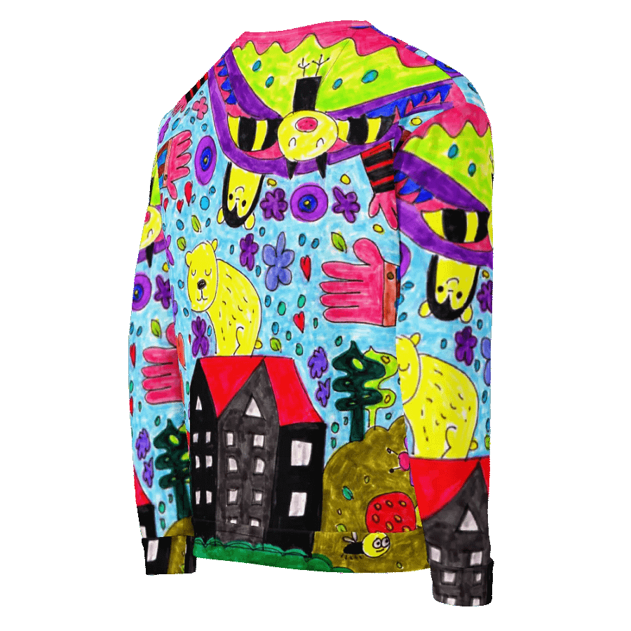 Abstract Vibrant Doodle Characters Unisex Sweatshirt product image (9)