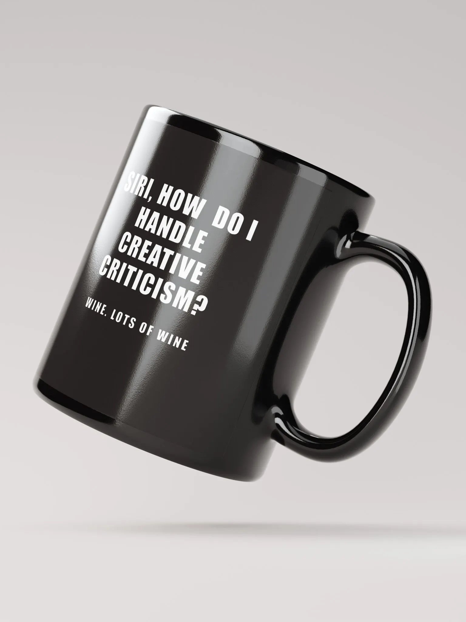 Cheeky Siri Tech Comment 002 - Creative Criticism Black Mug product image (4)