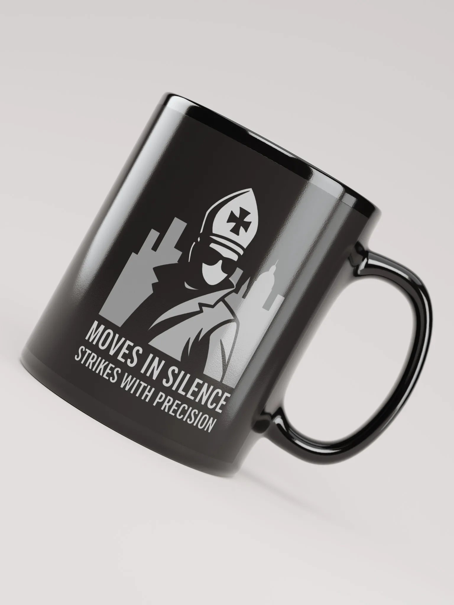Moves In Silence - Black Glossy Mug product image (4)