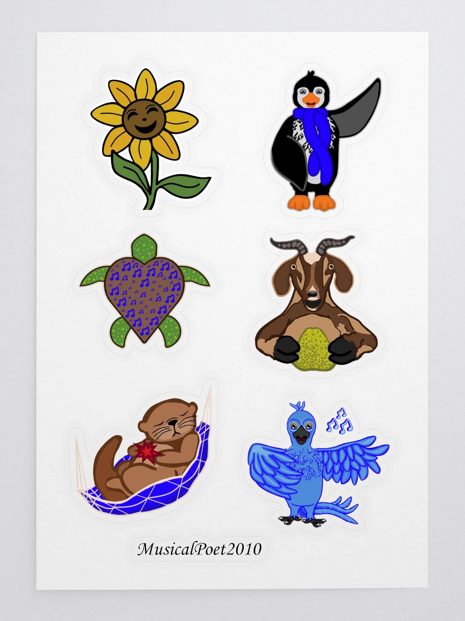 Poet's Emotes Sticker Set V2 product image (3)