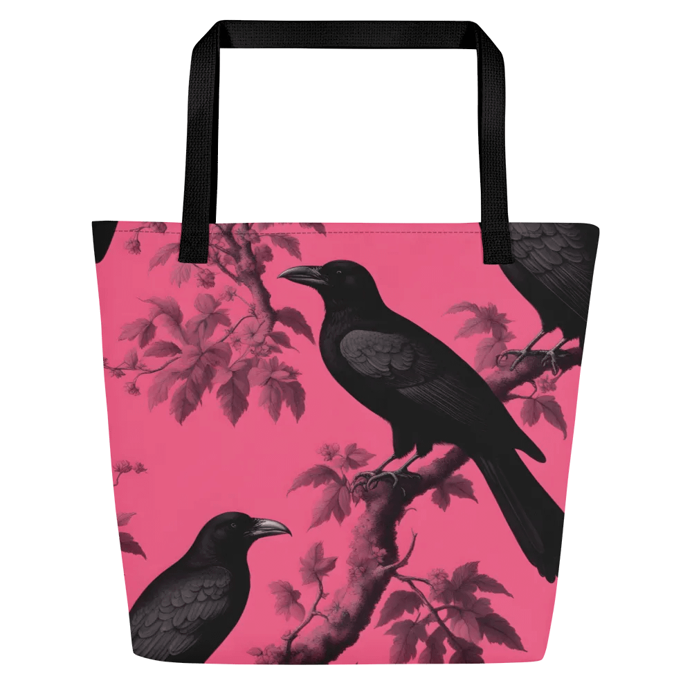 Pink and Black Ravens Tote Bag product image (2)