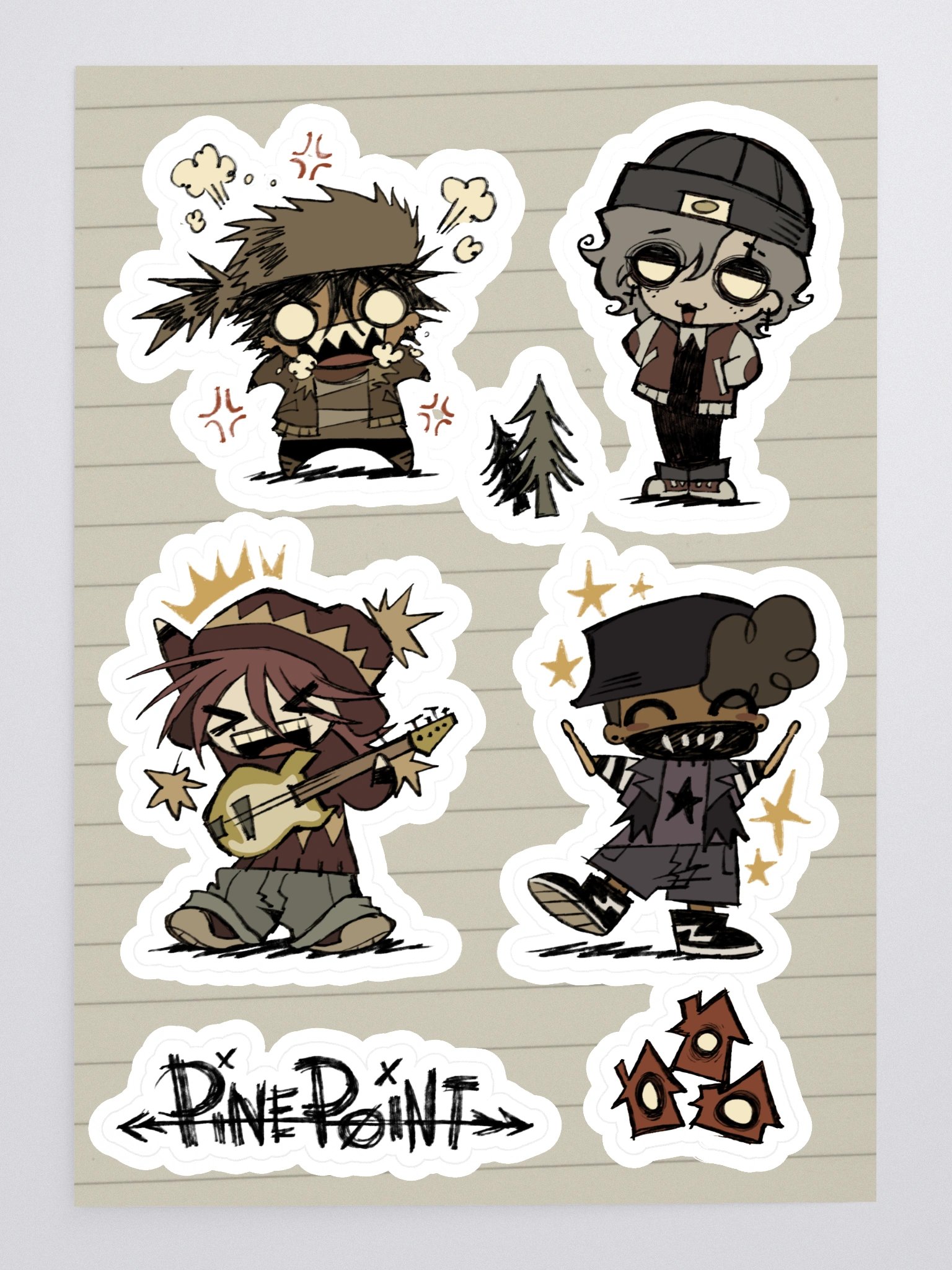 Pine Point Scene Stickers product image (3)