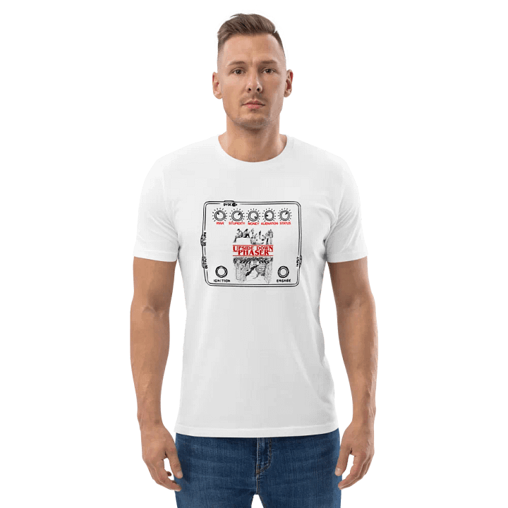 New upside down guitar pedal funny t shirt sticker Buy now: product image (2)