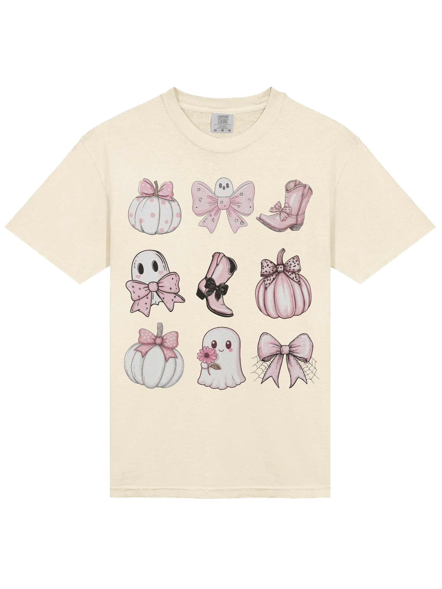 Pumpkin Coquette Cowboy Boots Comfort Colors T-Shirt, Comfort Colors 1717 Unisex Fit product image (23)