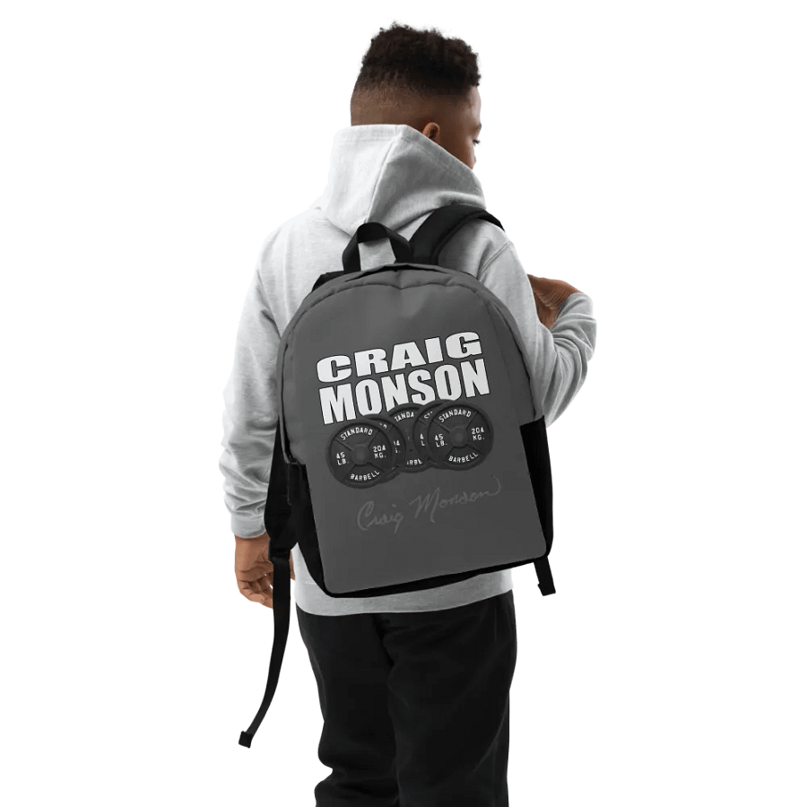 Craig Monson Barbell Signature Series Backpack (Gray) product image (8)