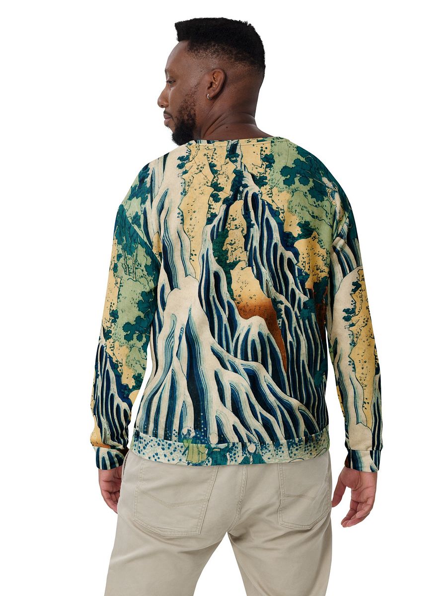 Kirifuri Falls at Mount Kurokami All-Over Print Recycled Unisex Sweatshirt product image (5)