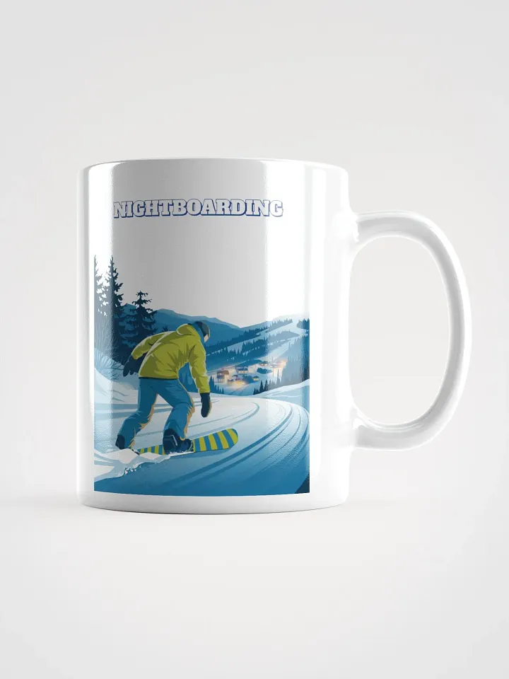 Nightboarding - Midnight Snowboarding White Mug product image (9)
